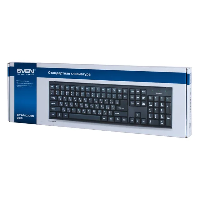 Клавиатура SVEN Standard 303 USB чёрная (106кл.)