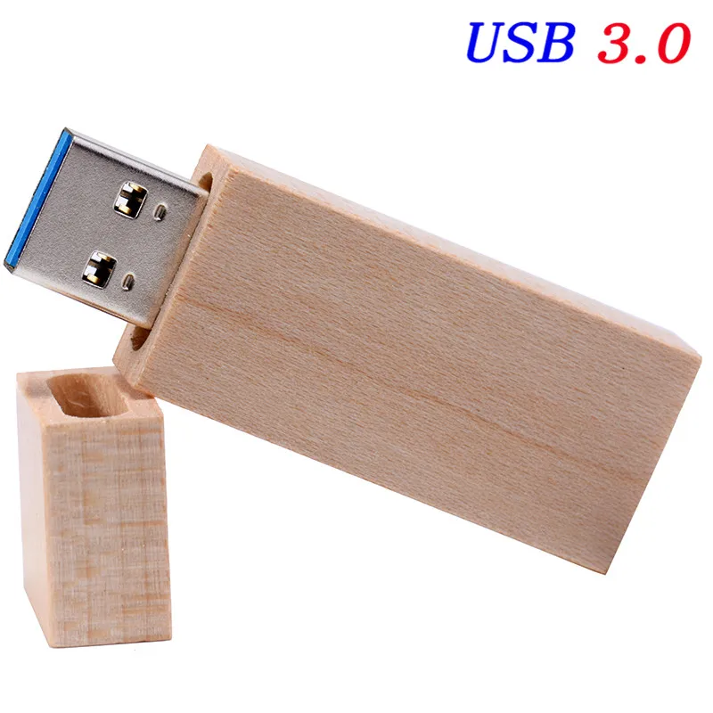 SHANDIAN фотография клиента Логотип Деревянный usb+ Подарочная коробка usb флеш-накопитель usb 3,0 деревянная Флешка 8 ГБ 16 ГБ 32 ГБ свадебные подарки - Цвет: Maple wood