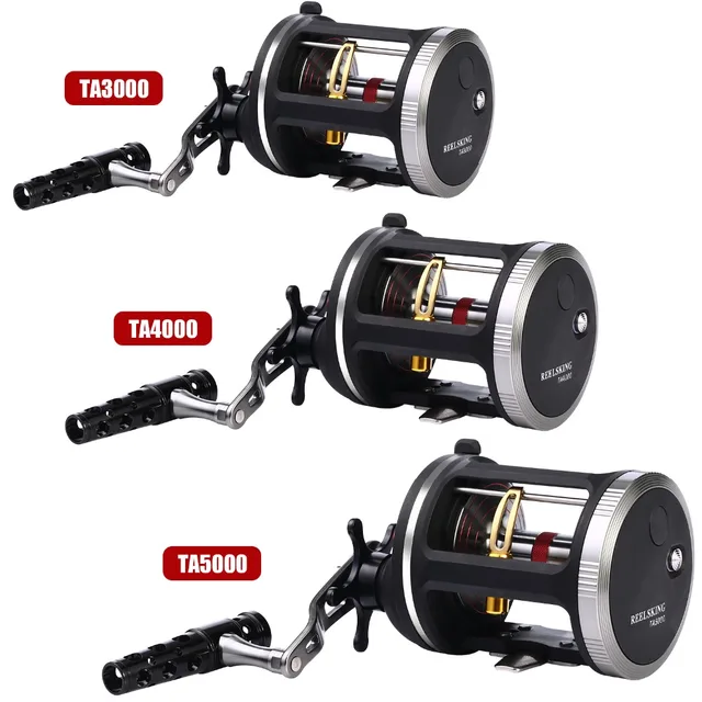 Sougayilang Strong Trolling Reel Fishing Tackle 14+1BB Right Hand Casting  Sea Fishing Reel Baitcasting Reels Coil De Pesca - AliExpress