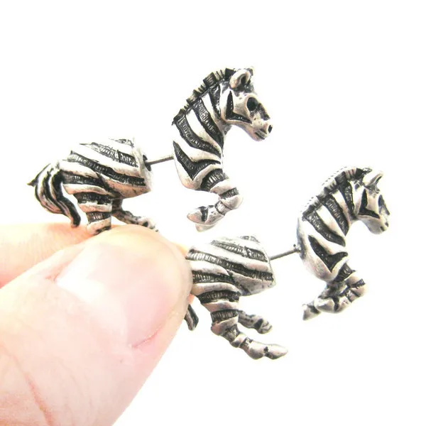 Jisensp 2017 Fashion Fake Gauge Earrings Zebra Horse Animal Stud Jisensp 2017 Fashion Fake Gauge Earrings Zebra Horse Animal Stud Plug Earings For Women Party Gift S 100 In From Jewelry Accessories On