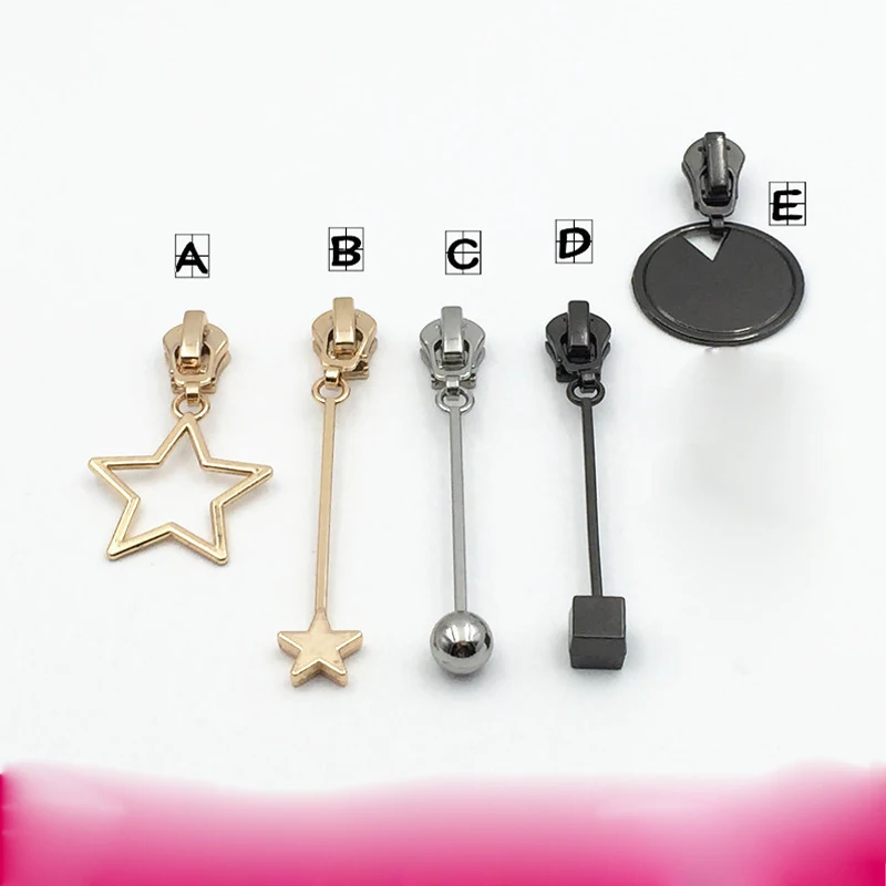 1PCS 3# Zipper Repair Kits Zipper Pull Metal Slider Head Garment Bag And Suitcase DIY Material Accessories P075