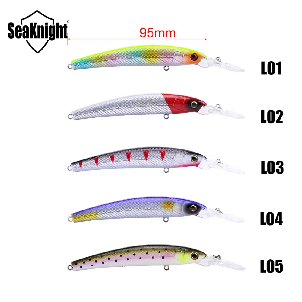 SeaKnight SK014 подвесной гольян 12 г 95 мм 0 1 8 м приманка для рыбной ловли жесткие