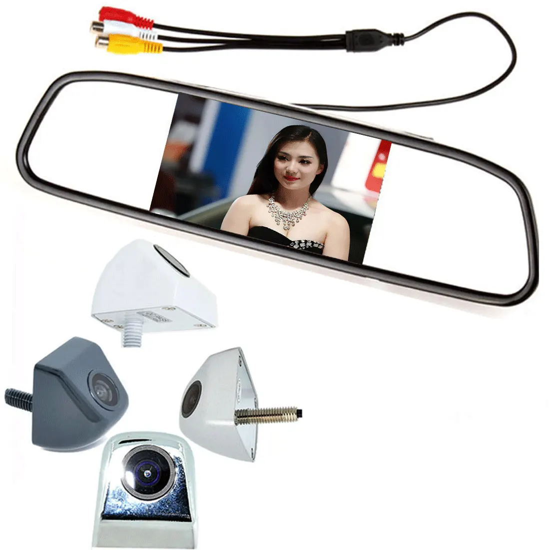 Buy 2 in 1 HD CCD Car Rearview backup reversing Camera