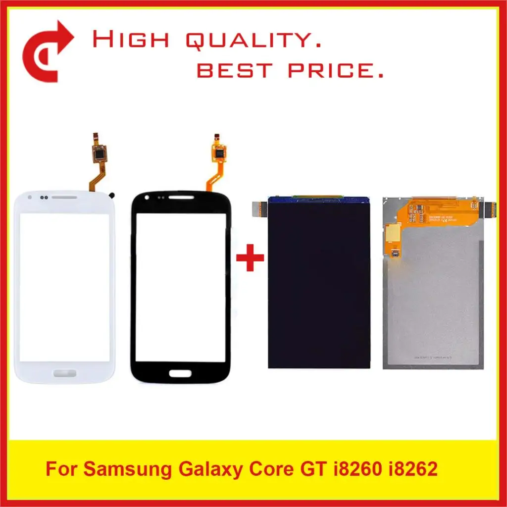 4," для samsung Galaxy Core i8260 i8262 Duos GT 8262 8260 ЖК-дисплей с сенсорным экраном дигитайзер Сенсорная панель Замена