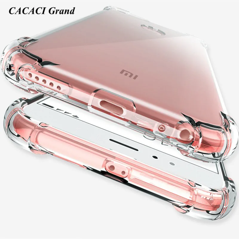 

Silicone Shockproof Clear Soft Case for Xiaomi Mi 5X 5S Plus Mix 2 Mi6 AntiKnock Cases for xiaomi redmi 5 plus Note 4x 4A 4X