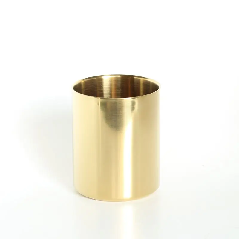 Nordic Медная позолоченная золотая ваза Держатель для ручек Подсвечник Ваза из нержавеющей стали - Цвет: golden