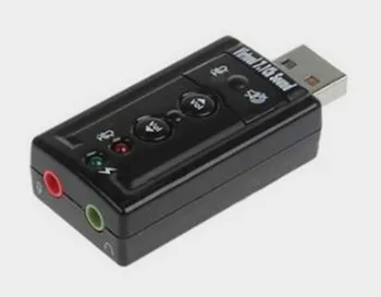 

Free Shipping!!! 7.1 channel card / USB independent sound card / external sound card / XP win7 free drive