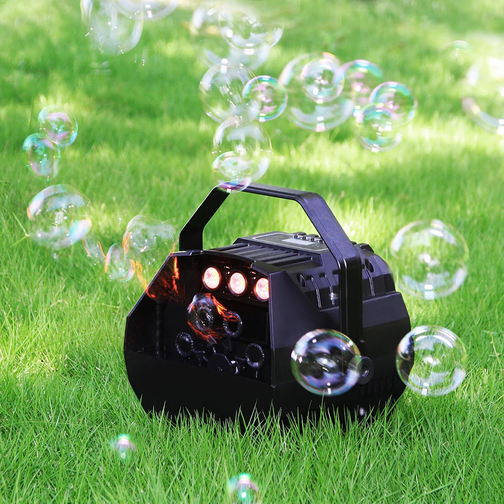 

LED Lamp Romantic Stage Lights Wireless Remote Control Automatic Bubble Machine Great for Wedding Birthday Parties Festivals