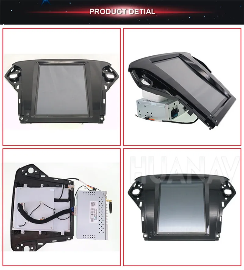 Perfect Tesla style 10.4 Big Screen Multimedia Car DVD Player GPS Navigation For Ford Mondeo 2007-2012 Android 7  stereo headunit 13