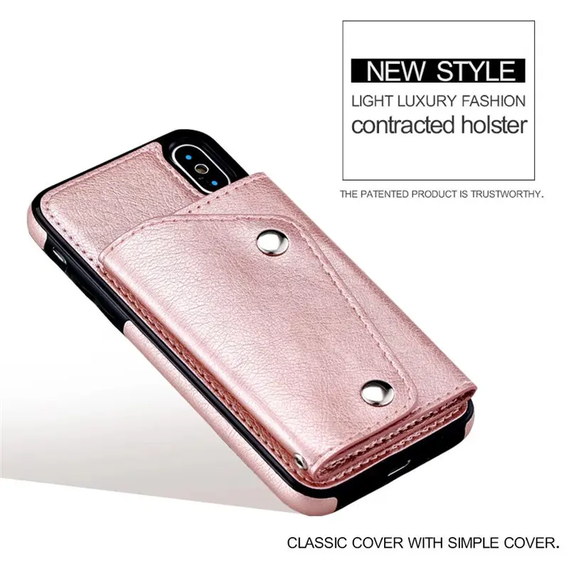 Luxury Cover for iPhone X Case Wallet Cards Slots (9)