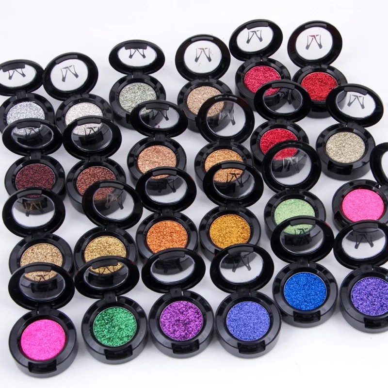 

Miss Rose Makeup Single Glitter Eye Shadow Palette Cosmetics Pigment Silver Gold Warm Color Shimmer Shine Eyeshadow Pallete