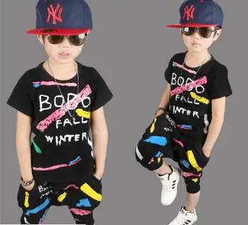 

Children's Summer Suit for Boys 2019 New Chao 3 Korean Version 5 Children's Summer Suit for Children 6 Short Sleeves 8 Years Old