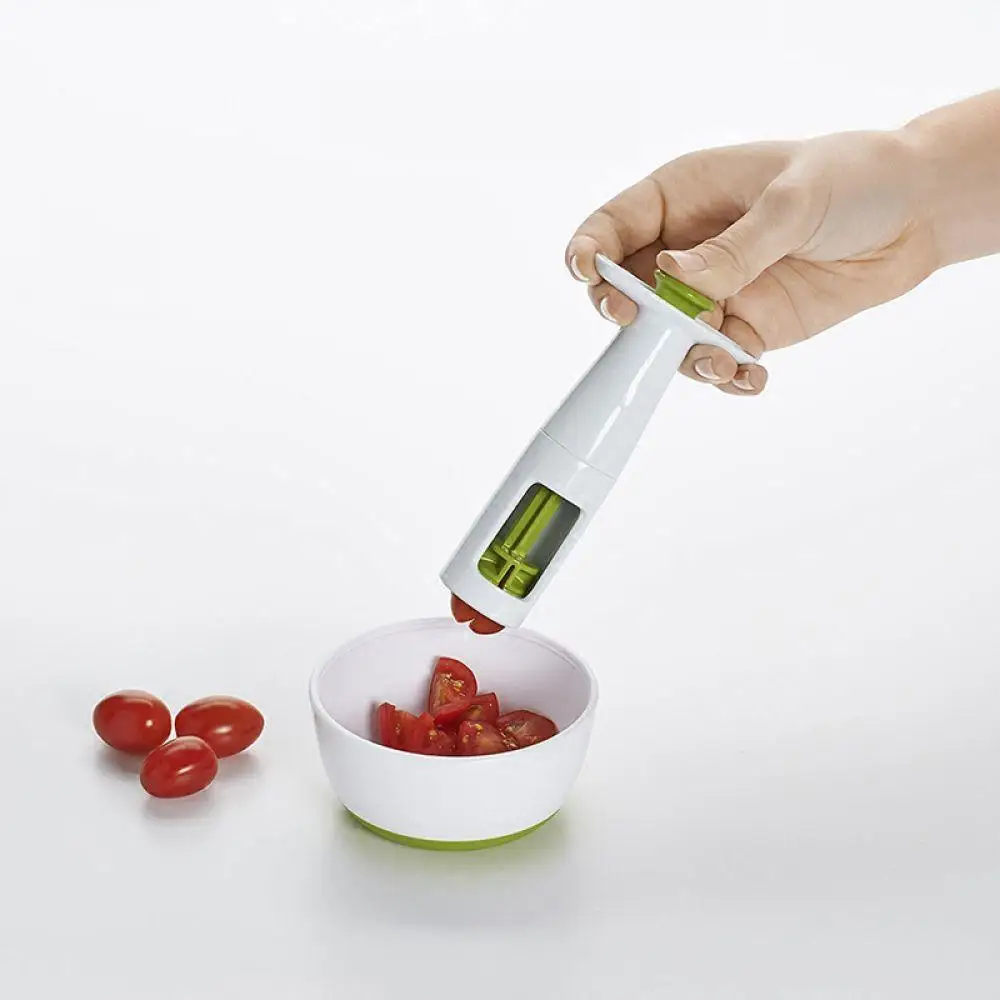 1 pc Grape Slicer Food Grade Plastic Grape Tomato And Cherry Cutter Salad Vegetable Fruit Cutter