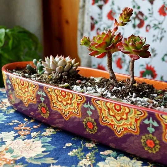Earendil/Bohemian ceramic tableware yi he elongat...