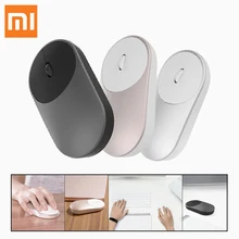 Беспроводная мышь Xiaomi 1200 точек/дюйм 2,4 ГГц мини игровая Bluetooth мышь из алюминиевого сплава для Macbook ноутбук, лэптоп, компьютер