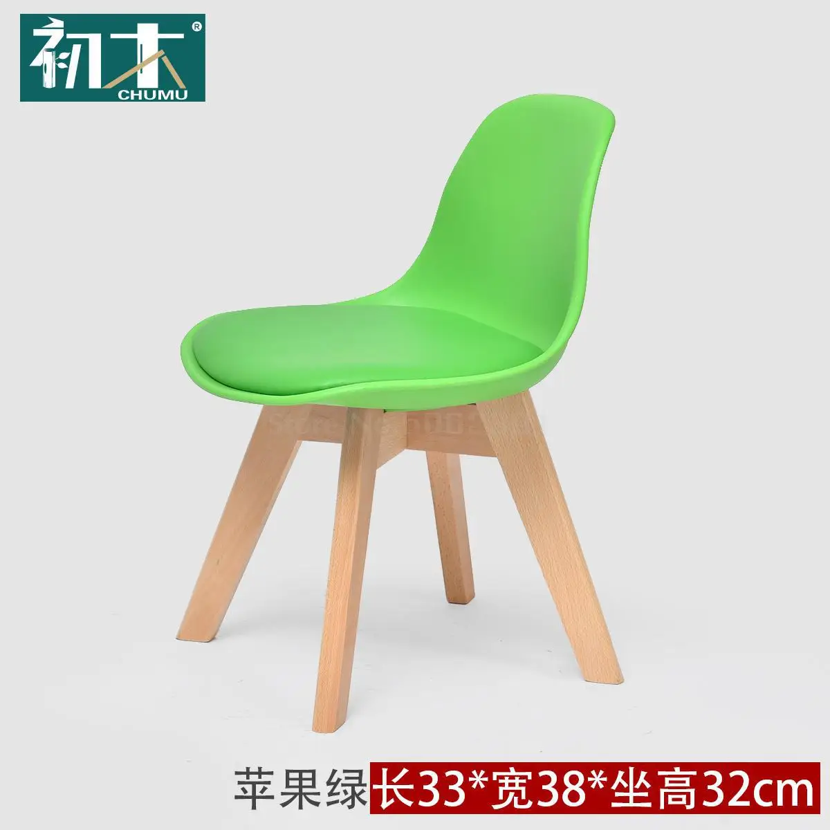 Solid wood children's chair home work chair kindergarten baby dining chair study primary school backrest chair - Цвет: Same as picture 4