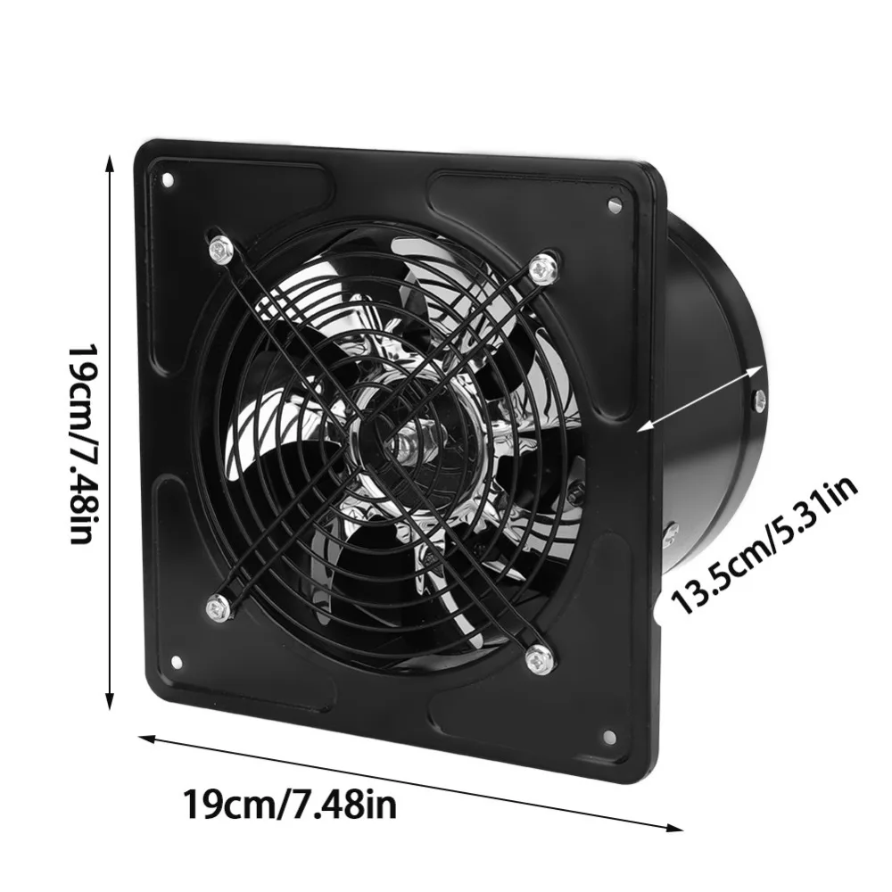 Generic 7.48inch Ventilator Extractor Wall Mounted 220V Exhaust Fan