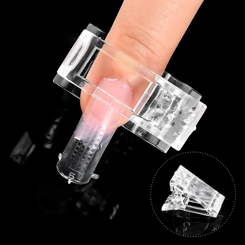 Прозрачные накладные ногти быстрое строительство ногтей плесень смешанный размер стекловолокна Советы Дизайн ногтей строитель УФ гель маникюр накладные ногти советы - Цвет: EEJ96625