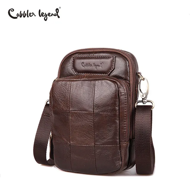 Cobbler Legend Genuine Leather Small Men Messenger Bag Casual Crossbody