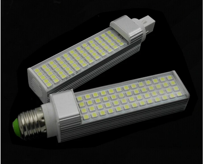 Бесплатная доставка Супер G24 13W светодиодные лампы SMD5050 52LED AC85 265V 10 шт./лот|g24 13w|g24 led
