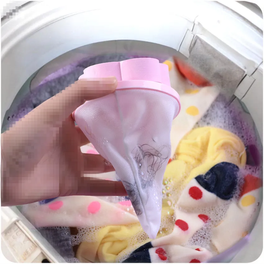 

Laundry Cleaner Floating Pet Fur Catcher Washing Machine Accessories Filtering Hair Wool Laundry Hair Remover Dropshipping