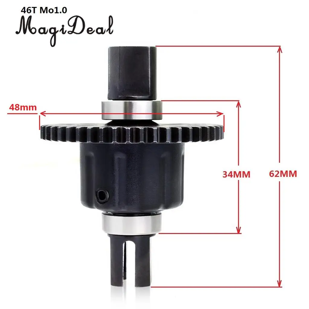 08421 RC Differential 46T Center Differential 1:8 RC Car Parts Accessory