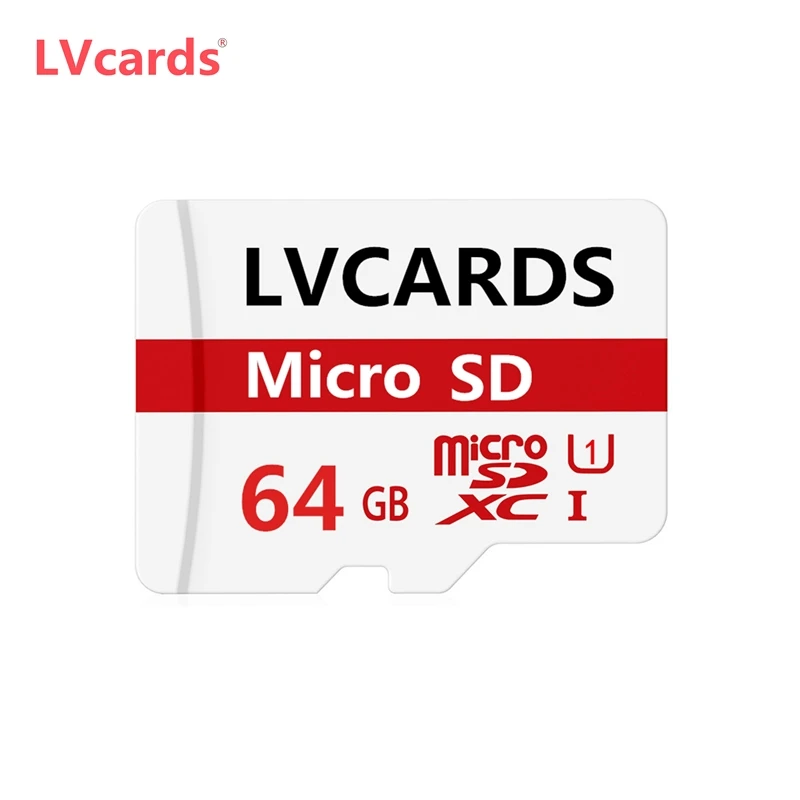 

LVcards Micro SD Card 32GB Class 10 16GB/64GB/128GB Class10 UHS-1 Memory Card Flash tf Microsd cards for Smartphone C2-08