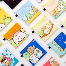 1 шт. Kawaii Мини Сумико гураши енот полиэстер Sundry Косметические Сумки для монет на молнии органайзер для хранения канцелярская карточка держатели