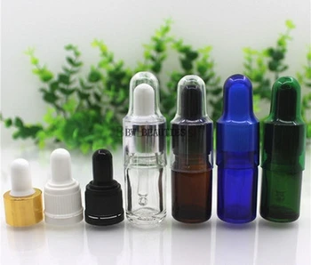 

5ml Glass Essential Oils Glass Dropper Bottles Refillable Clear amber green blue Glass Bottles Dropper Fragrance Vials