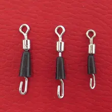 Minfishing 50 шт. рыболовные Вертлюги шарикоподшипник вращающиеся твердые кольца рыболовный разъем rolling поворотный Рыболовный крючок снасти