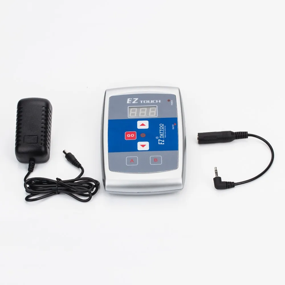 Fonte de Alimentação Máquina de Tatuagem Maquiagem Permanente Profissional Lcd Display Digital Tattoo Kit 1 Set - Lote ez 3 Fonte de alimentação p tatuagem