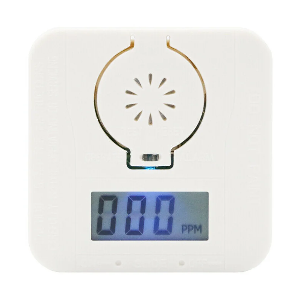 

High Sensitive Security Carbon Monoxide Alarm Battery Operated 85db LCD Display Professional Smoke Detector Warning Alarm