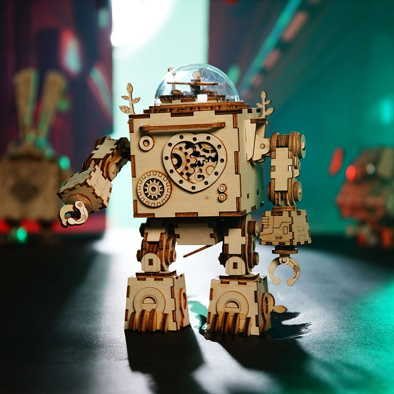 Robotime Rokr Robot Steampunk Music Box 