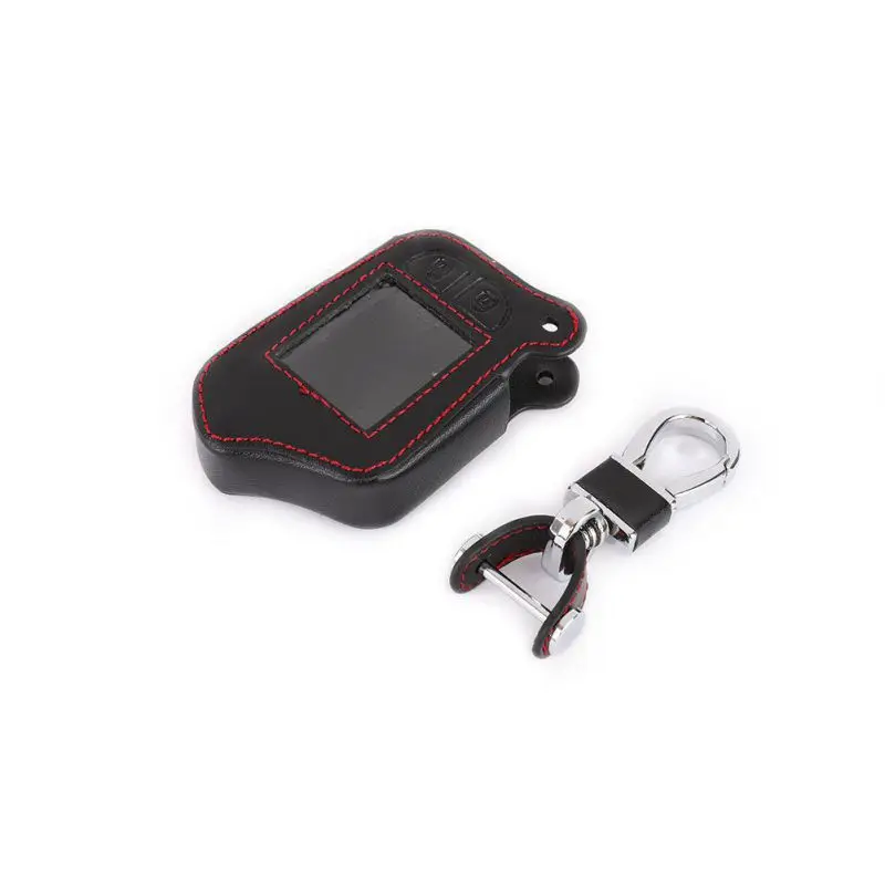 

2019 Leather Cases For Scher-Khan Magicar 13 14 m110as Auto-Signals Car Alarm Remote Controller LCD Keychain Cover