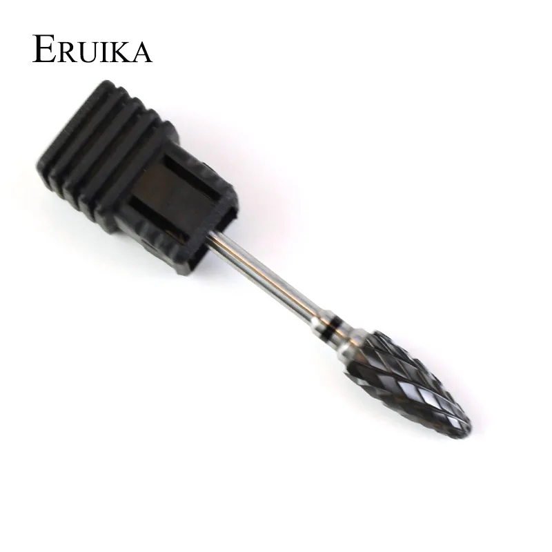 Керамический сверло для ногтей ERUIKA Black электрическая вращающаяся пилка маникюра