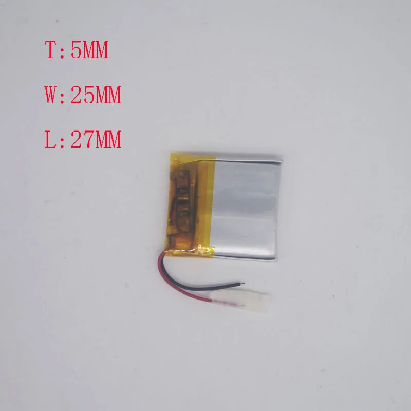 3 7 V литиевая батарея 502527/502525 MP5 Bluetooth часы для работы 220MAH | Электроника