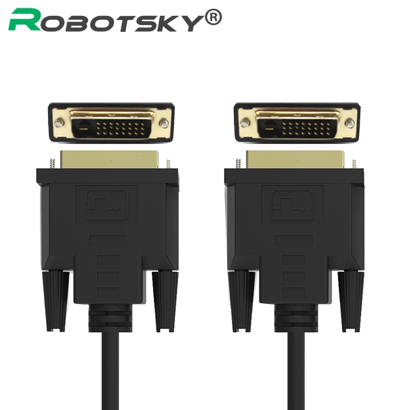 High Speed DVI to DVI Cable Gold plated Plug Male to Male 24+1 Pin DVI