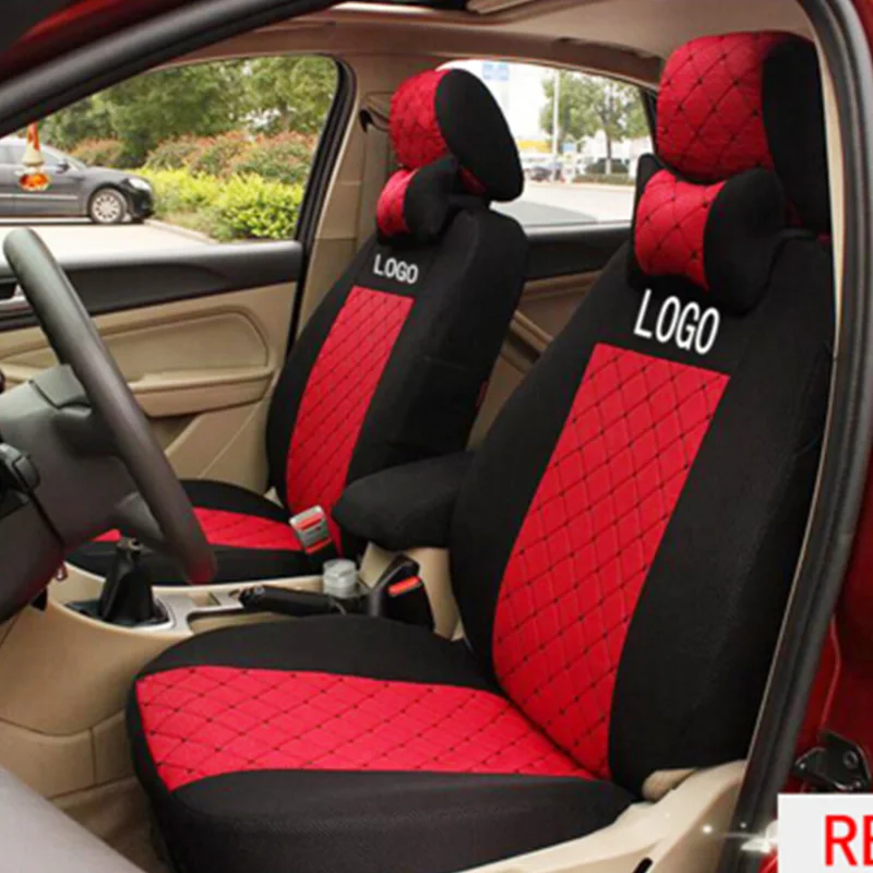silk breathable Embroidery logo Car Seat Cover For Suzuki Alto swift