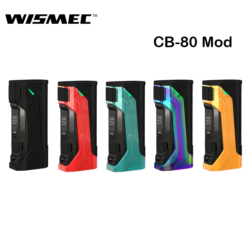 

Original WISMEC Mod CB-80 Box Vape 80W CB 80 Support Amor NS Pro Atomizer RDA RDTA Tank Electronic Cigarette vaporizer