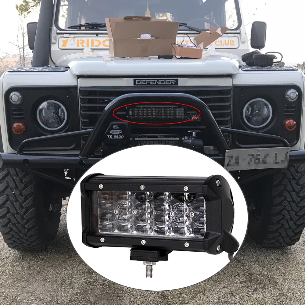 4ROWS LED Work Light Bar 4-20Inch Car Tractor Boat Offroad 4WD 4x4 Motorcycle SUV ATV 12V 24V Driving Indicator Auxiliary Lamp