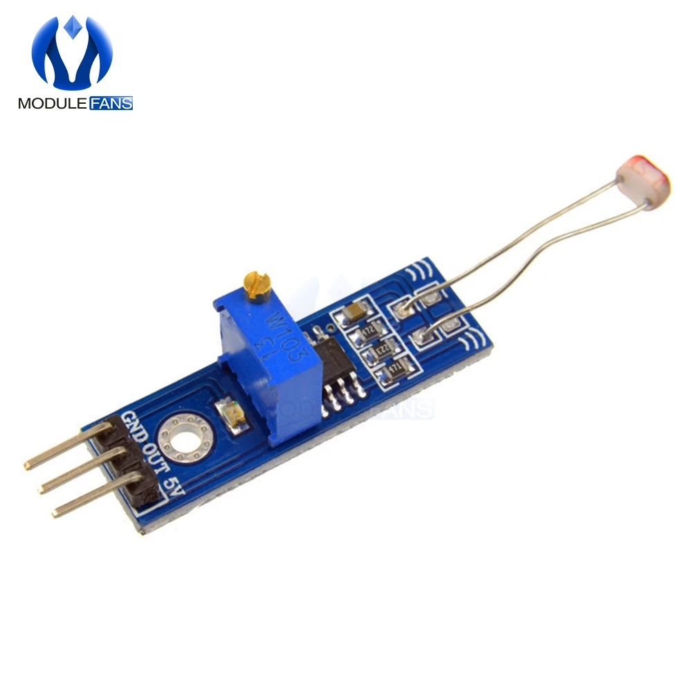 Фотосопротивление обнаружения оптический светочувствительный Сенсор доска для Arduino LM393 сделать Напряжение Выход модуль печатной платы 3,3 5 V