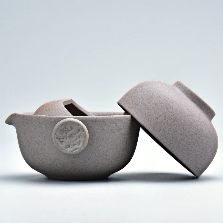 Грубая Керамика чашки горшок кружка Quik захват личные офисные путешествия чай комплект керамика Кунг Фу легко