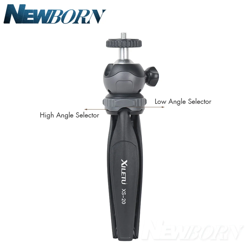  XILETU XS-20 Mini Desktop little Phone Stand Tabletop Tripod for Camera Mirrorless Camera Smart pho