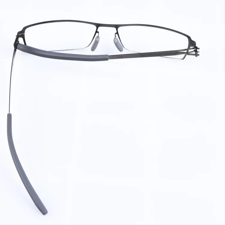 Квадратная оправа для очков для мужчин с поляризованными солнцезащитными очками зажим для линз без винта легкие оптические очки по рецепту