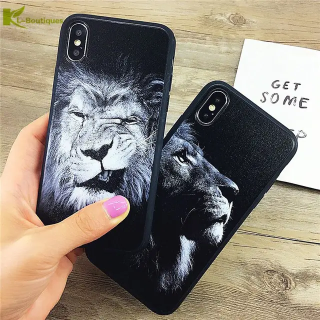 Cheap KL-Boutiques Cool Lion Phone Case For iPhone 6 6S Plus 7 7Plus 8 8Plus Vintage Silicone Soft Back Cover For iPhone X Capa Men Cheap KL-Boutiques Cool Lion Phone Case For iPhone 6 6S Plus 7 7Plus 8 8Plus Vintage Silicone Soft Back Cover For iPhone X Capa Men