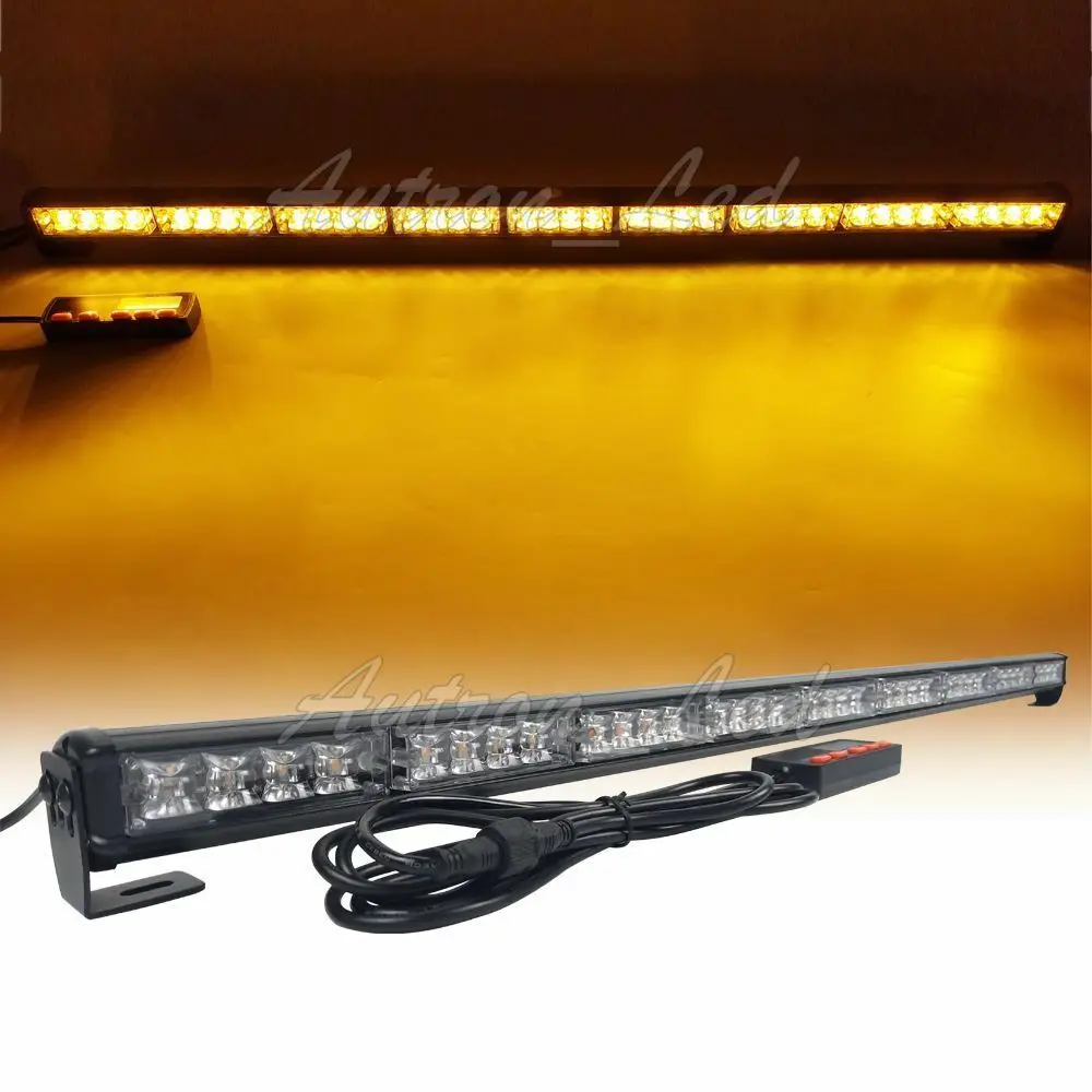 

Autron 39" 36W LED Traffic Adviser Warn Emergency Beacon Strobe Light Bar Amber