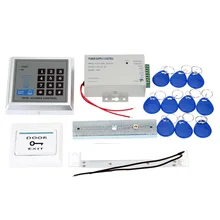 Sistema de Control de Acceso de Proximidad RFID Door Lock electrónico con 10 Llaveros Oficinas En El Hogar Sistema de Seguridad