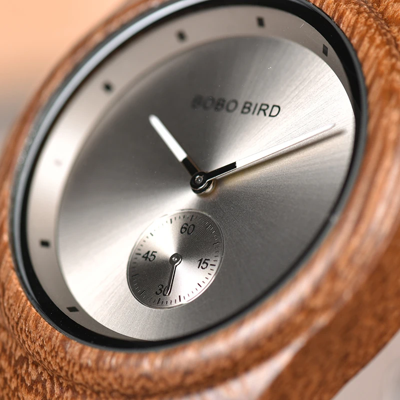 BOBO BIRD Wooden Watch Men Timepieces Relogio masculino Leather Strap Wood Quartz Watches V-Q24 DROP SHIPPING