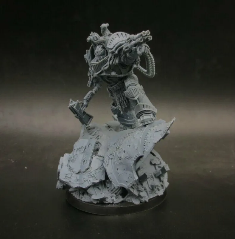 

1/18 Scale Resin Figure Model Kit Steel Warrior Static Modelling Assembly DIY Toys Hobby Tool A51