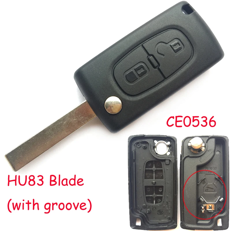 Custodia Chiave Auto 3 Pulsanti Con Lama VA2 – Ricambio Per Citroën E Peugeot (C3, C5, 208, 308, 2008, 508...)